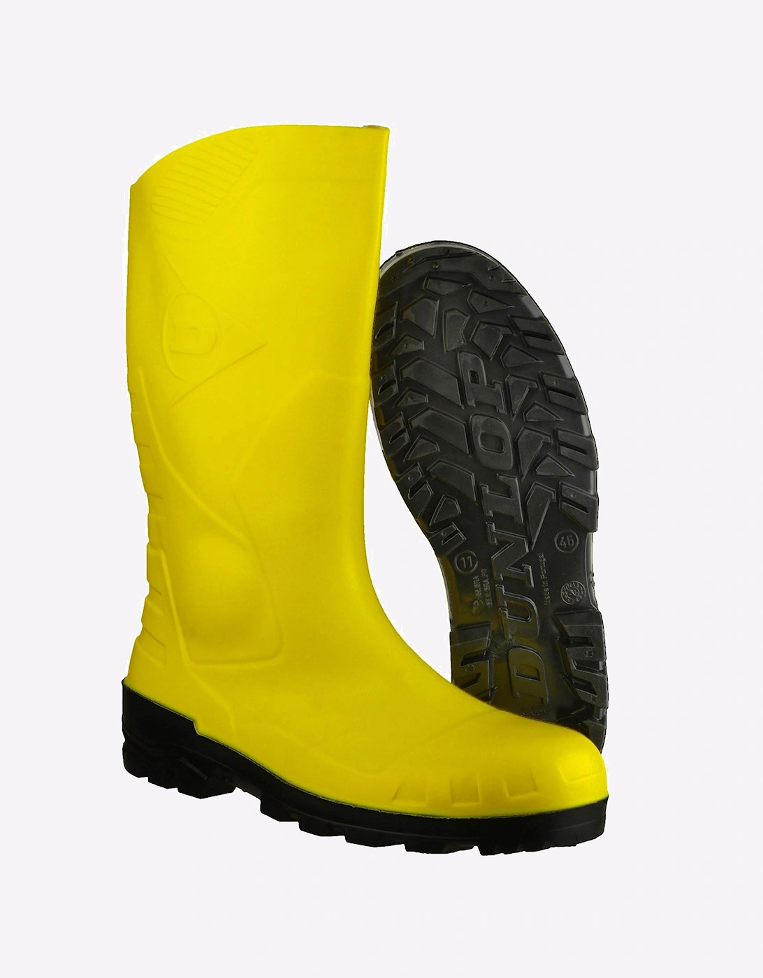 Dunlop Devon Unisex Safety Wellingtons Yellow/Black