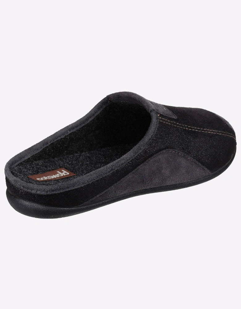 Cotswold Westwell Slip On Slippers Mens Black