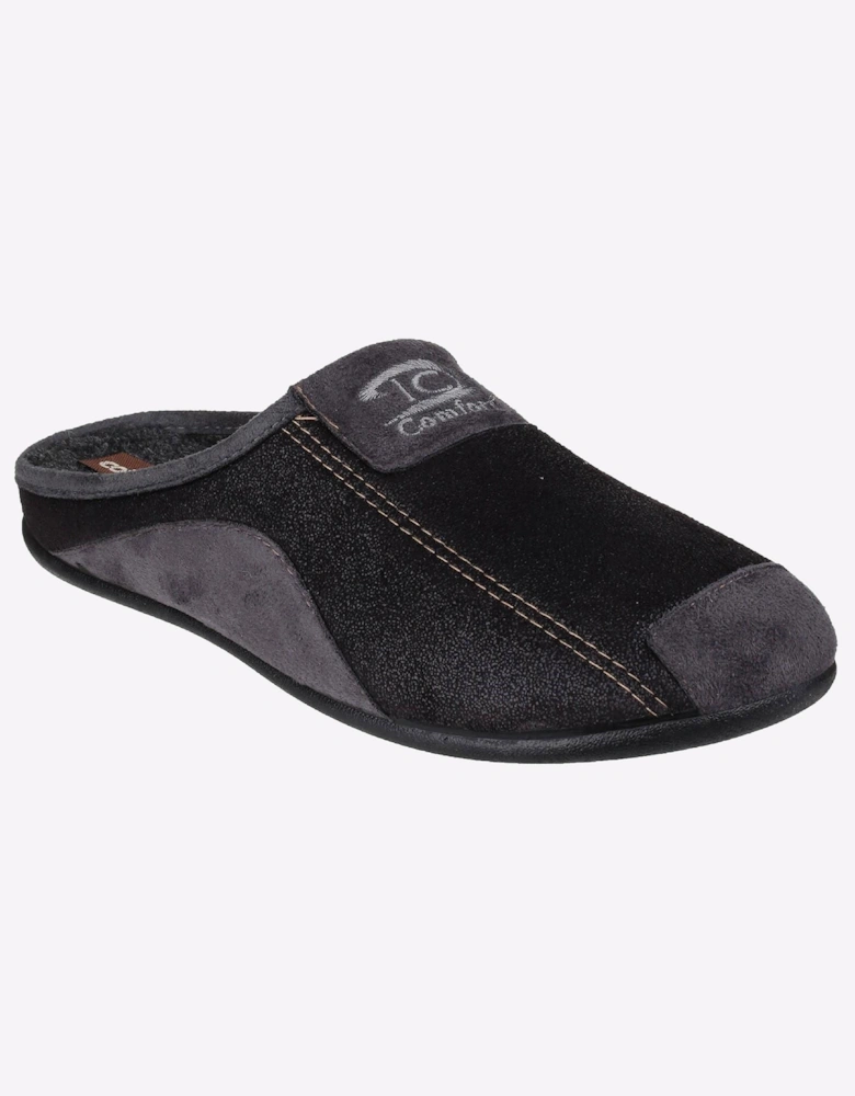 Cotswold Westwell Slip On Slippers Mens Black