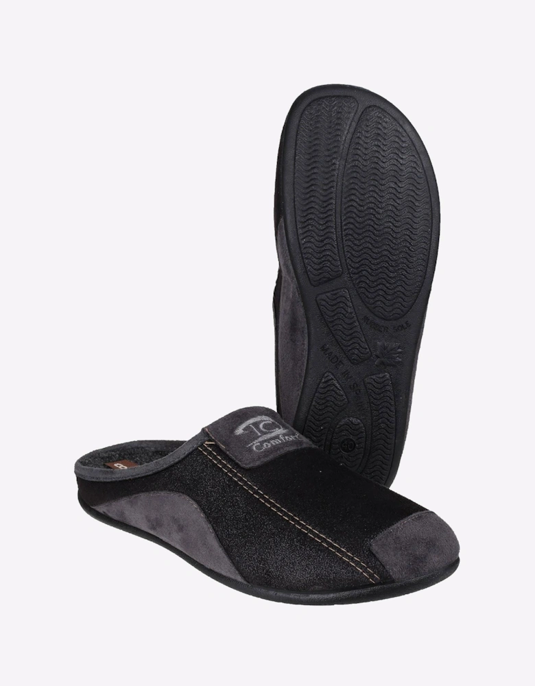 Cotswold Westwell Slip On Slippers Mens Black