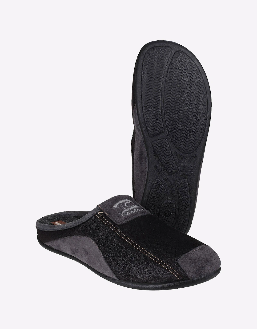 Cotswold Westwell Slip On Slippers Mens Black