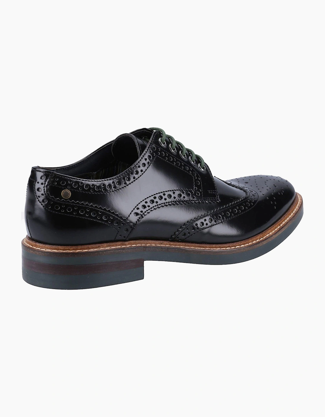 Base London Woburn Leather Mens Shoes Black