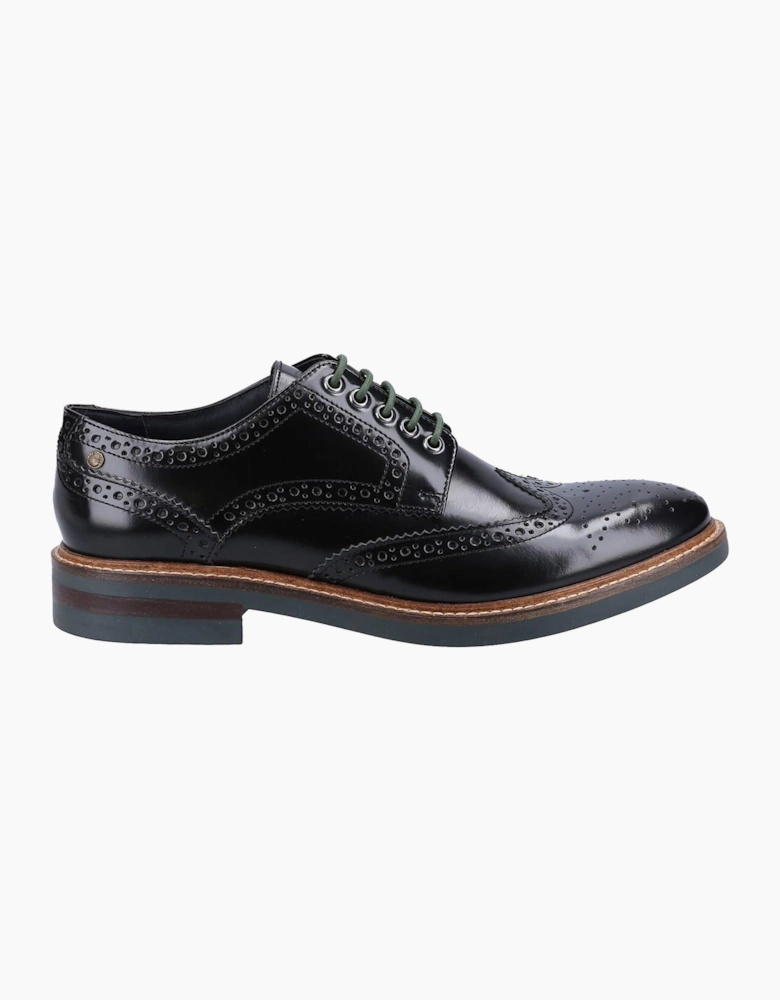 Base London Woburn Leather Mens Shoes Black