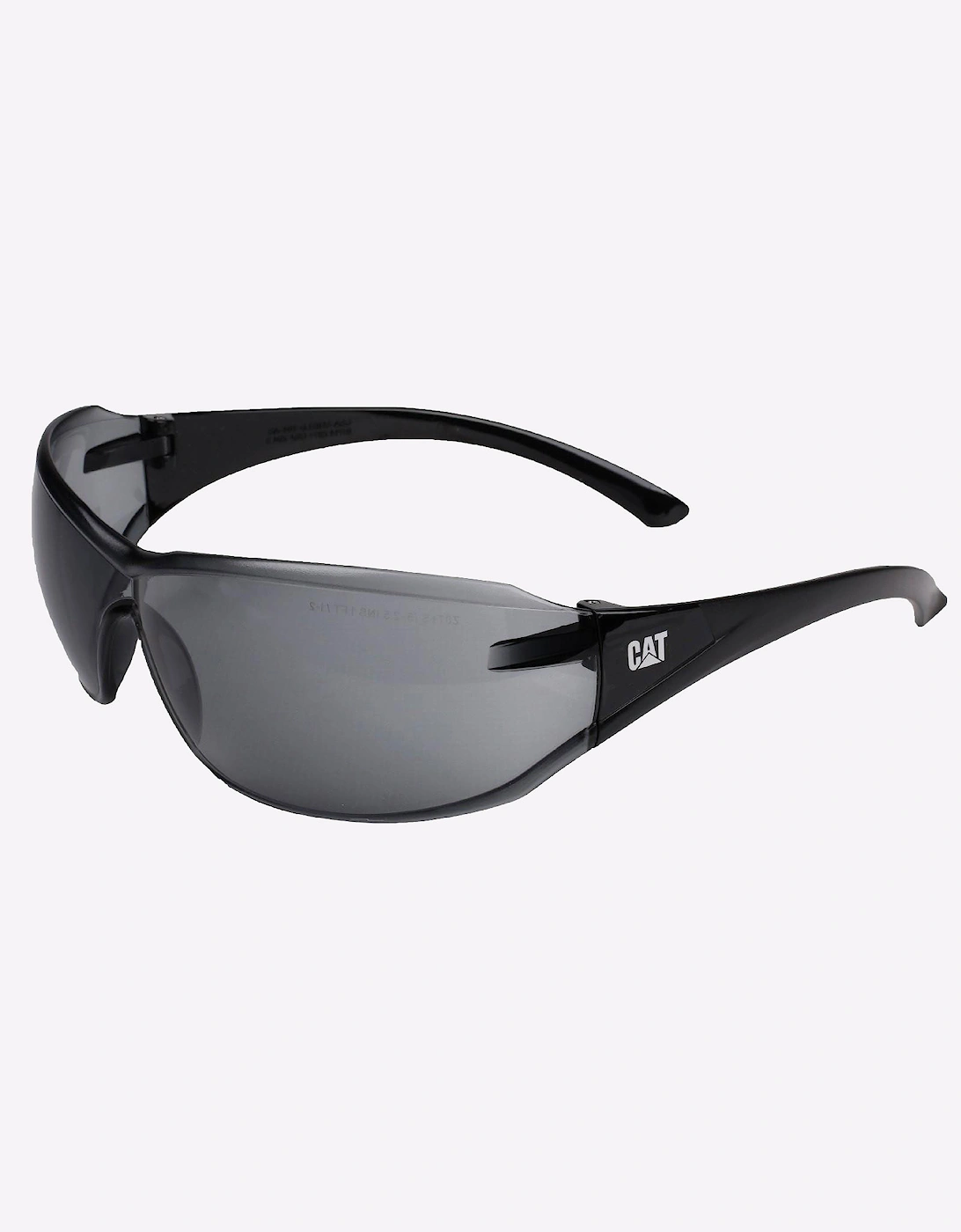 Caterpillar Shield Safety Frame Glasses Smoke Black