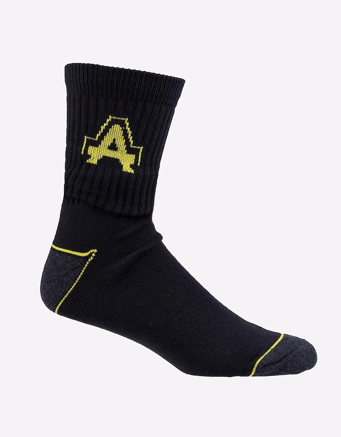 Amblers Safety Amblers Heavy Duty Work Socks (3-Pack) Black