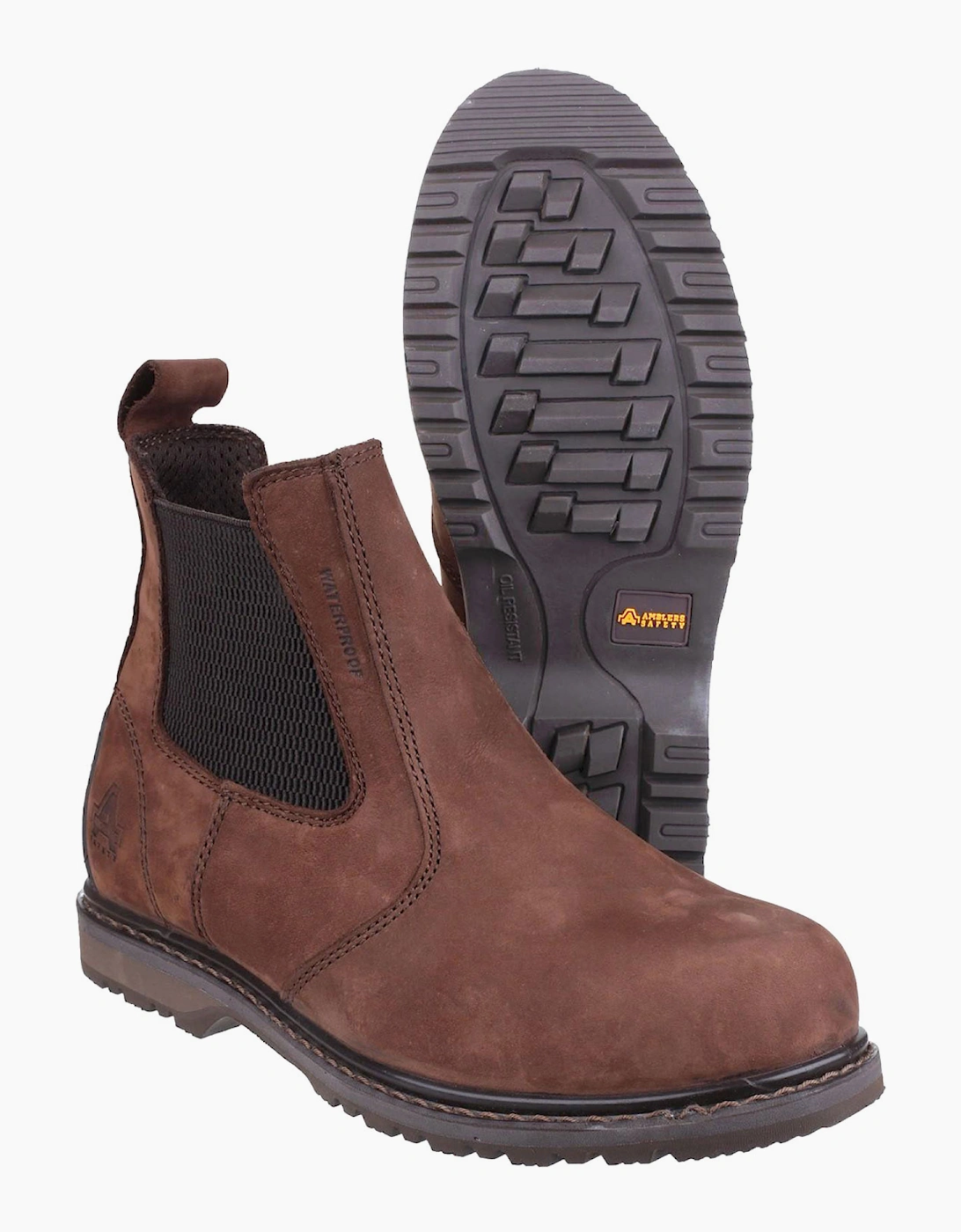 Amblers Safety Amblers AS148 Waterproof Safety Boots Mens Brown