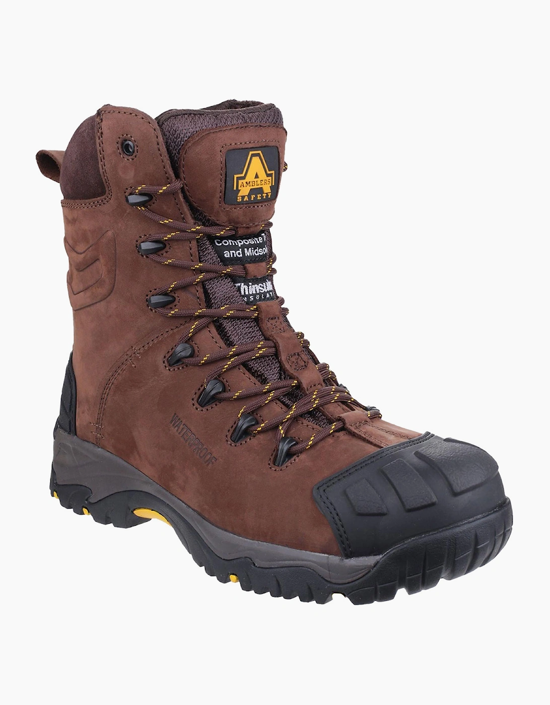 Amblers Safety AS995 Waterproof Safety Boots Mens Brown