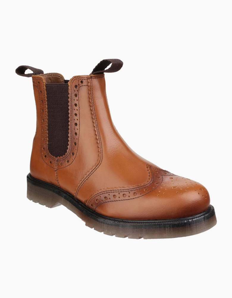 Amblers Safety Dalby Brogue Boots Mens Tan