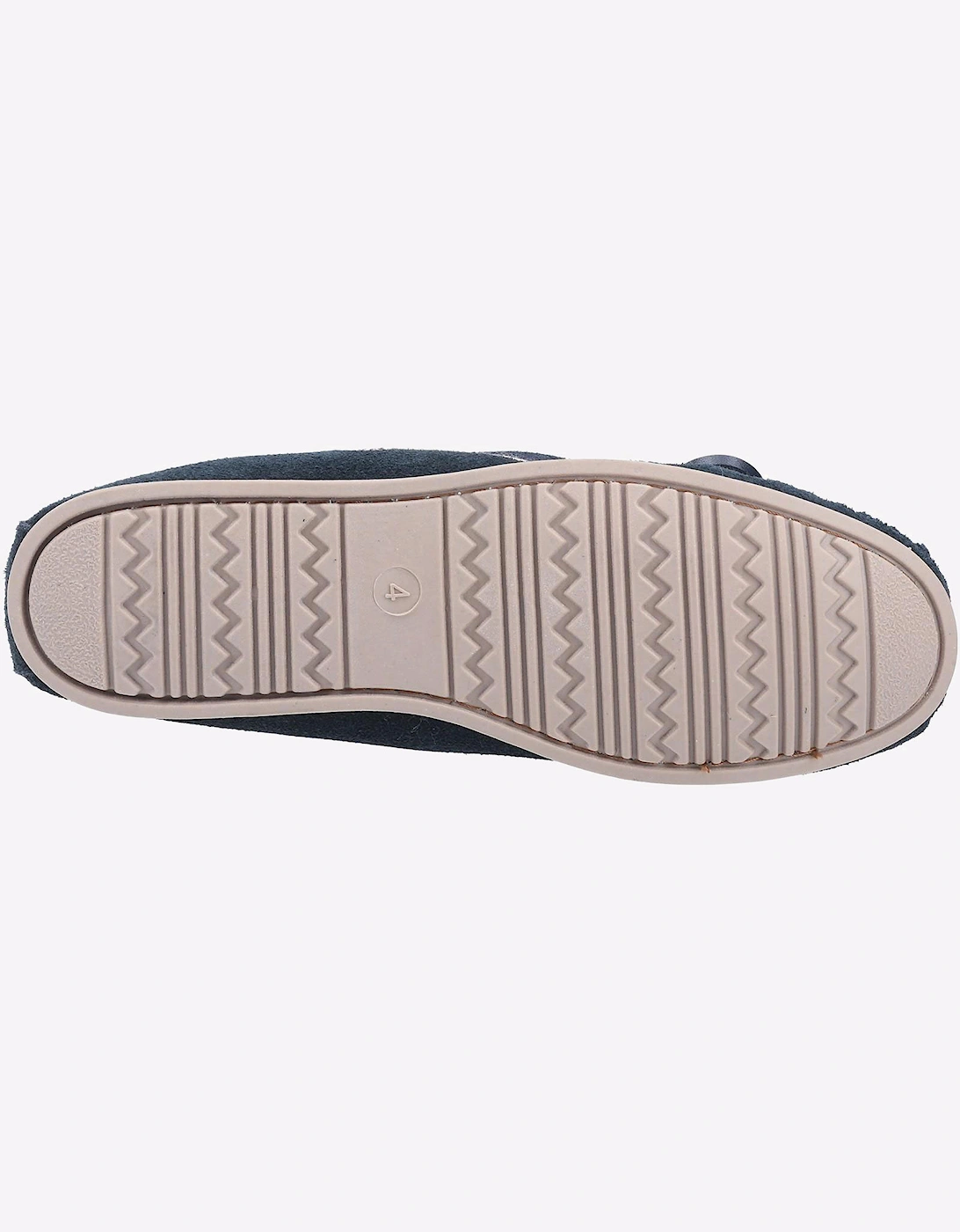 Cotswold Kilkenny Slip on Moccasin Slipper Navy