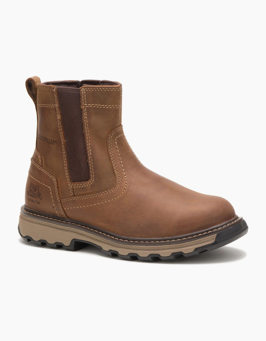 Caterpillar Safety Caterpillar Pelton Mens Safety Boots Dark Beige