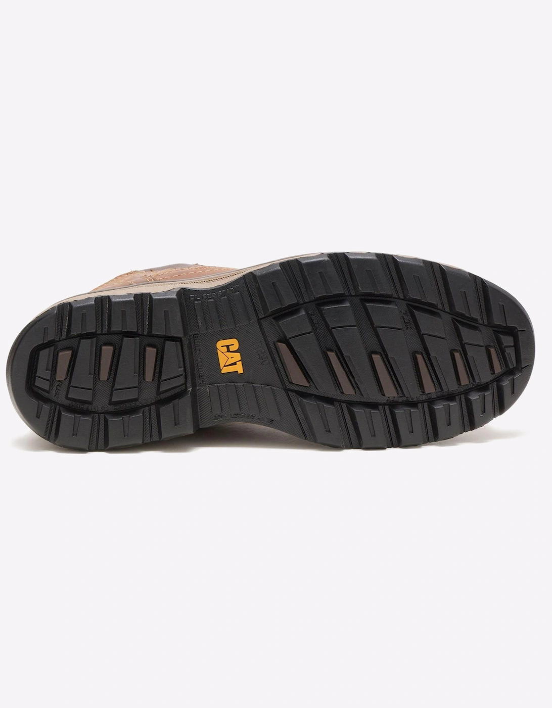 Caterpillar Safety Caterpillar Pelton Leather Safety Boots Mens Dark Beige