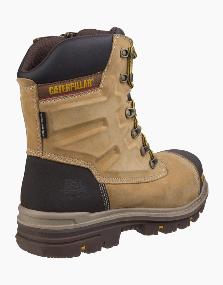 Caterpillar Safety Caterpillar Premier Leather Waterproof Safety Boot Mens Honey