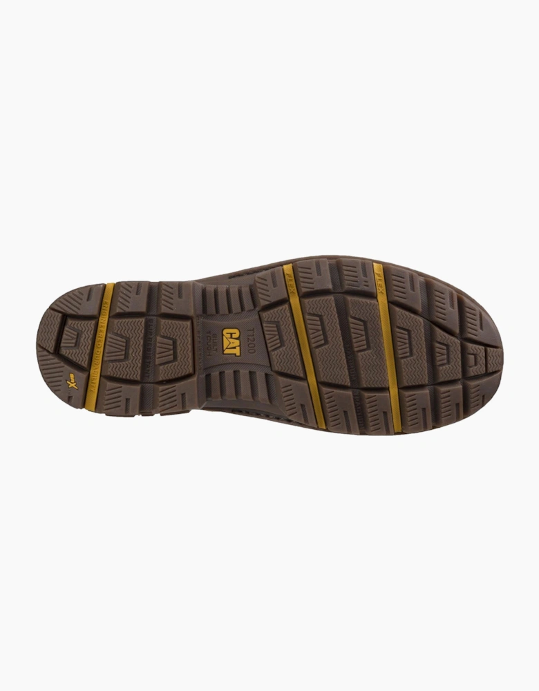 Caterpillar Safety Caterpillar Premier Leather Waterproof Safety Boot Mens Honey