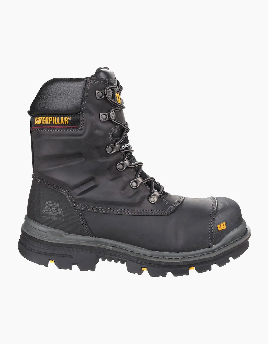 Caterpillar Safety Caterpillar Premier Leather Waterproof Safety Boot Mens Black