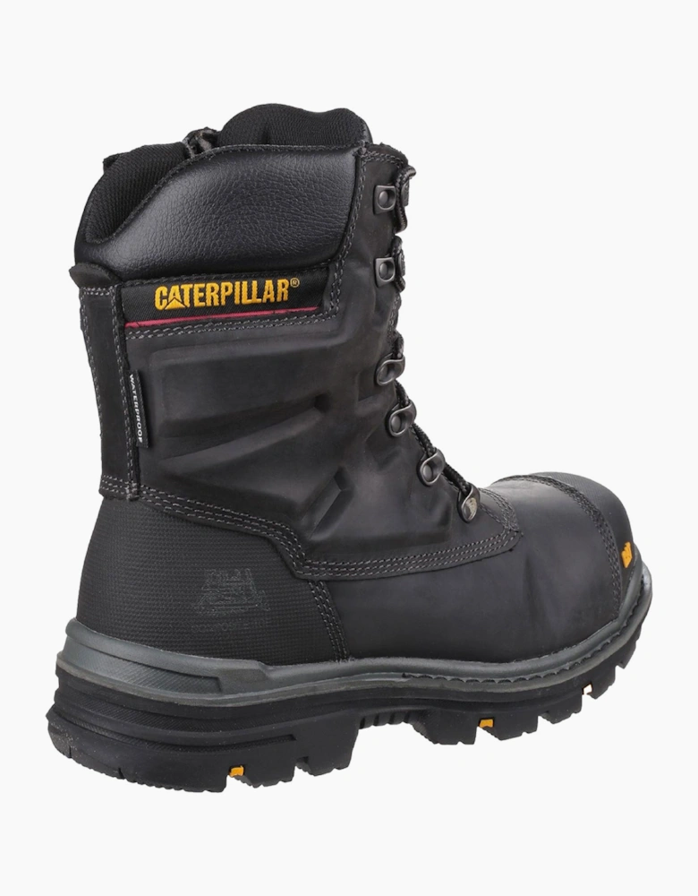 Caterpillar Safety Caterpillar Premier Leather Waterproof Safety Boot Mens Black