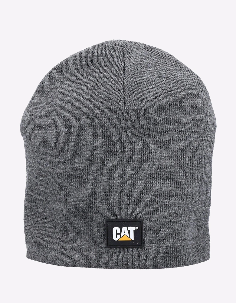 Caterpillar Logo Knit Cap Dark Grey