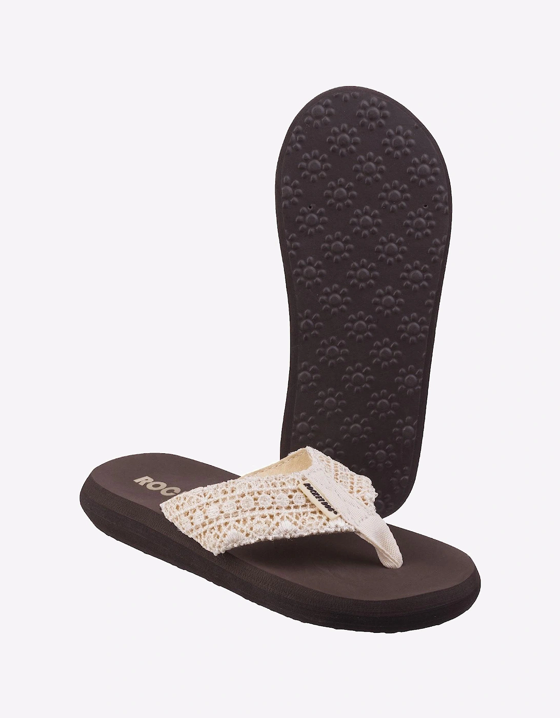 Rocket Dog Spotlight Lima Womens Slip On Sandals Natural Multi