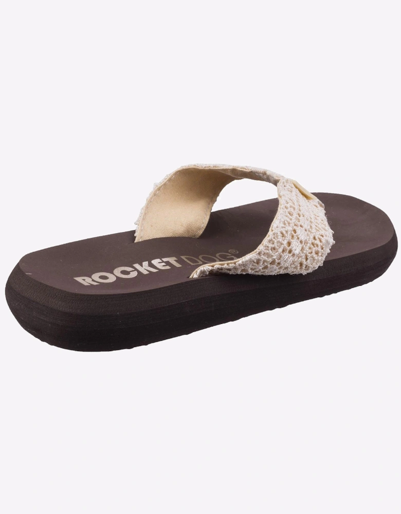 Rocket Dog Spotlight Lima Womens Slip On Sandals Natural Multi