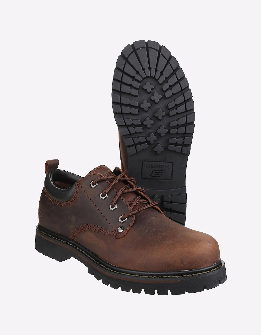 Skechers Tom Cats Mens Oxford Shoes Dark Brown