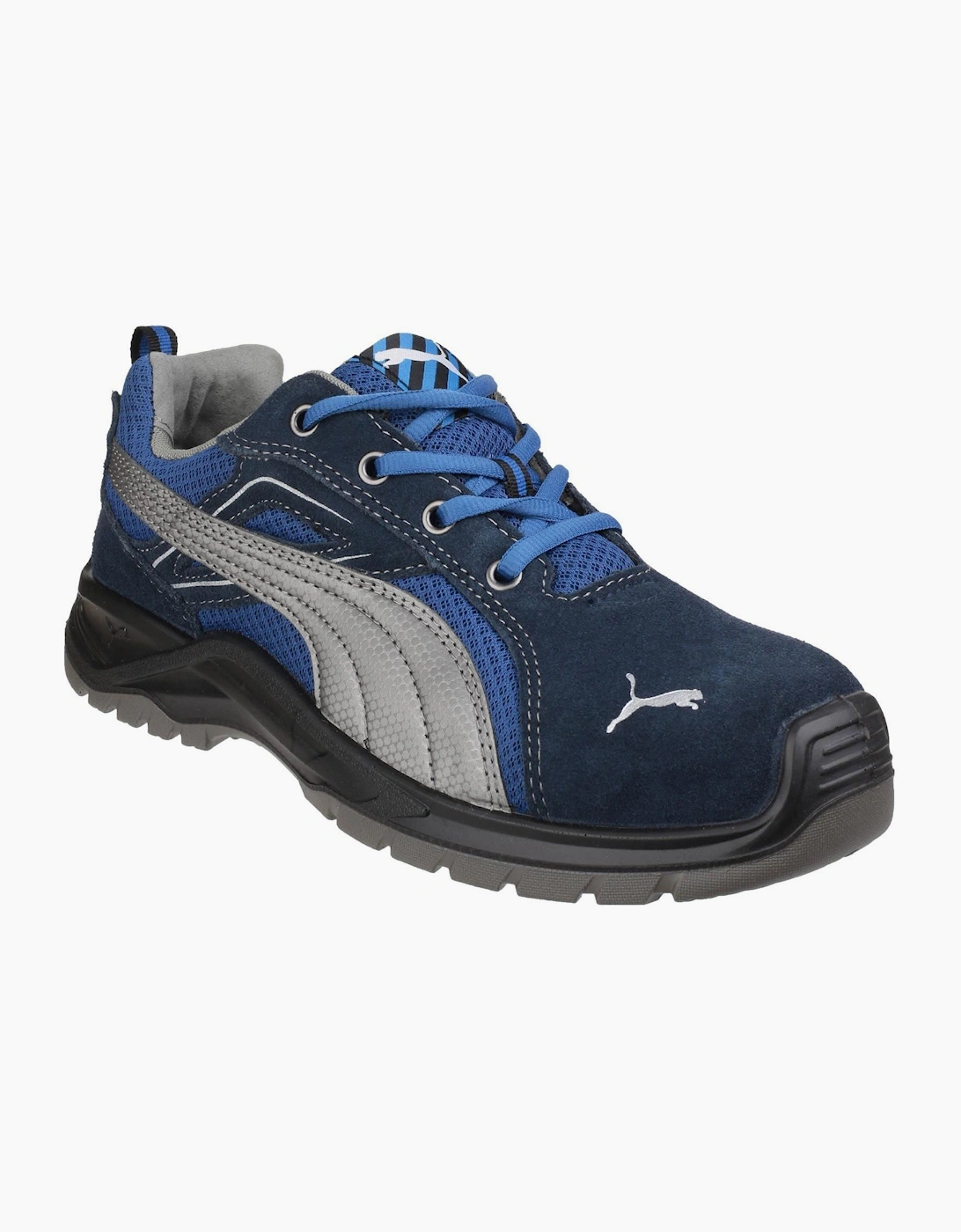 Puma Safety Omni Flash Low Safety Trainer Mens Blue
