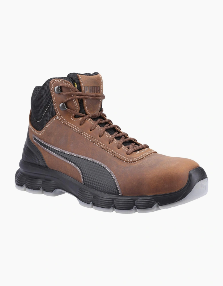 Puma Safety Puma Condor Mid Safety Boots Mens Brown
