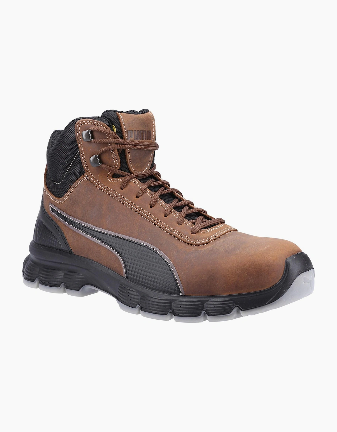 Puma Safety Puma Condor Mid Safety Boots Mens Brown