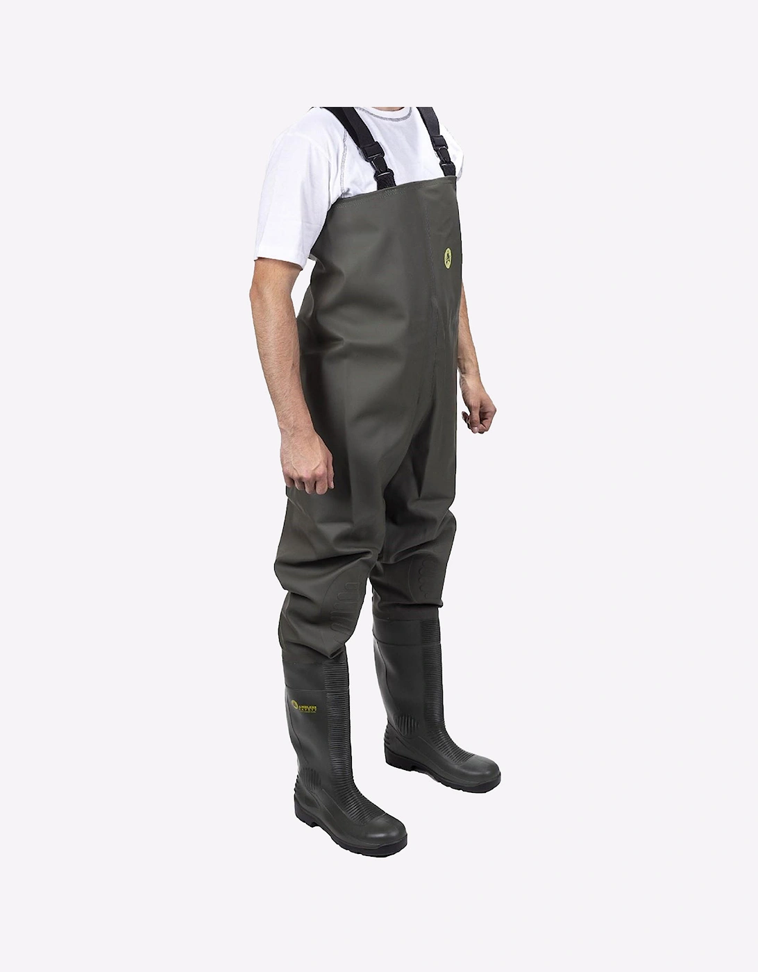 Amblers Safety Tyne WATEPROOF Chest Safety Wader Green