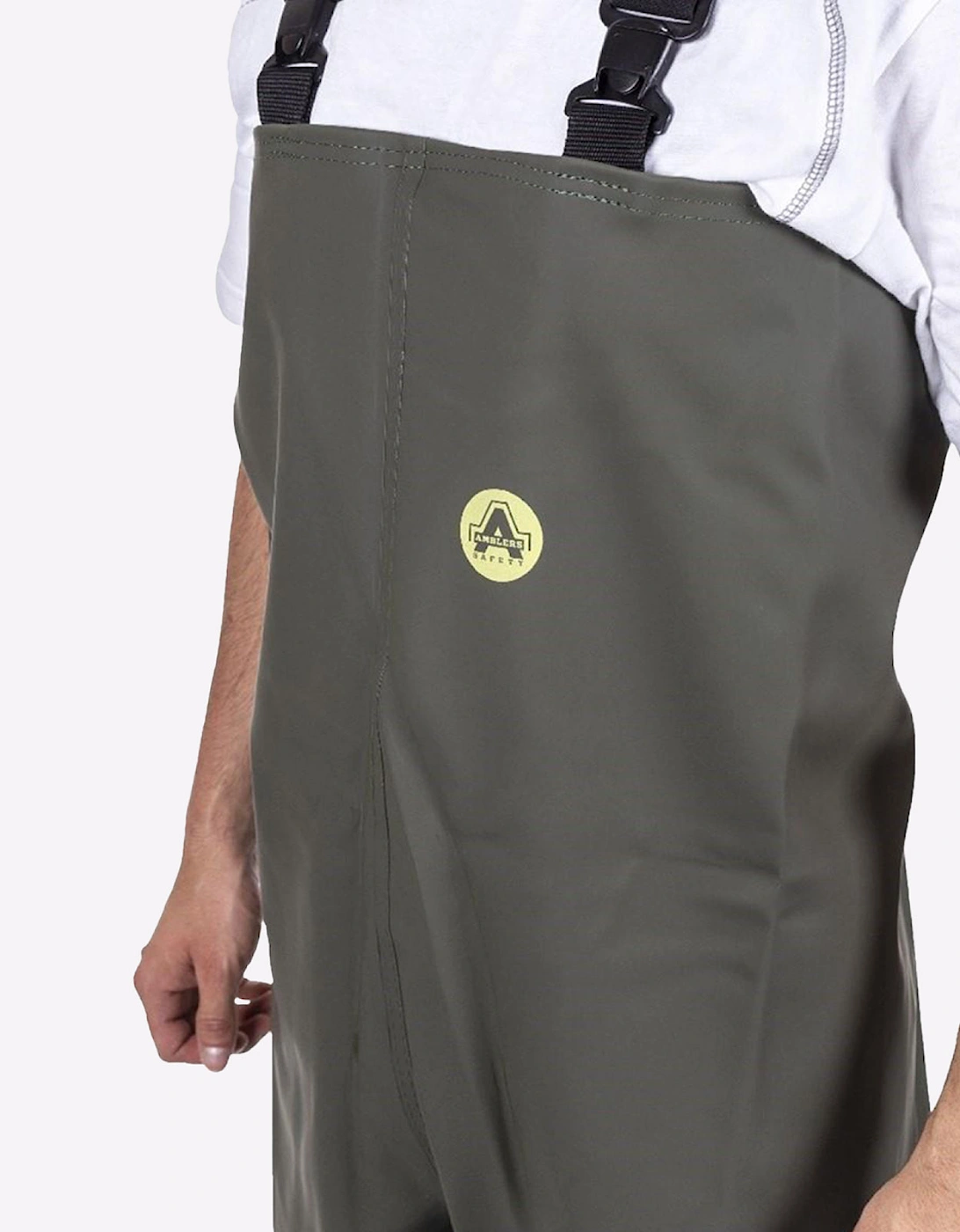 Amblers Safety Tyne WATEPROOF Chest Safety Wader Green