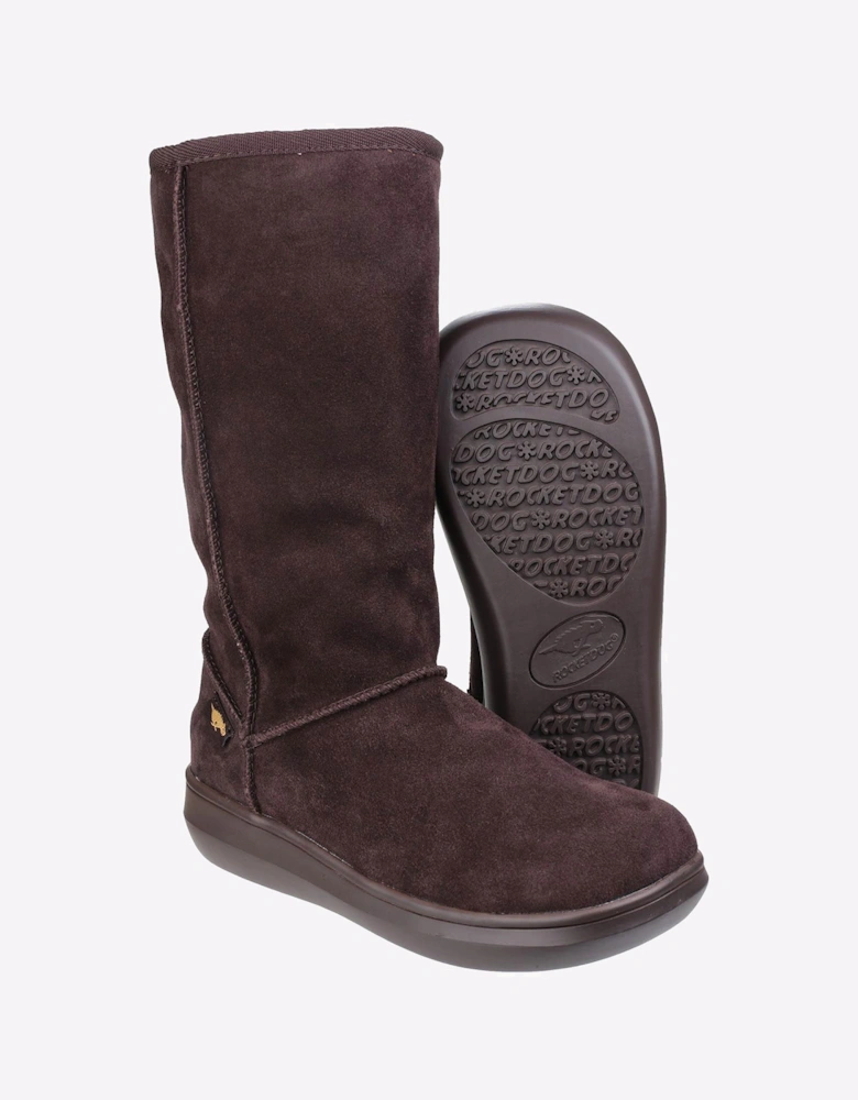 Rocket Dog Sugardaddy Womens Boots Chocolate