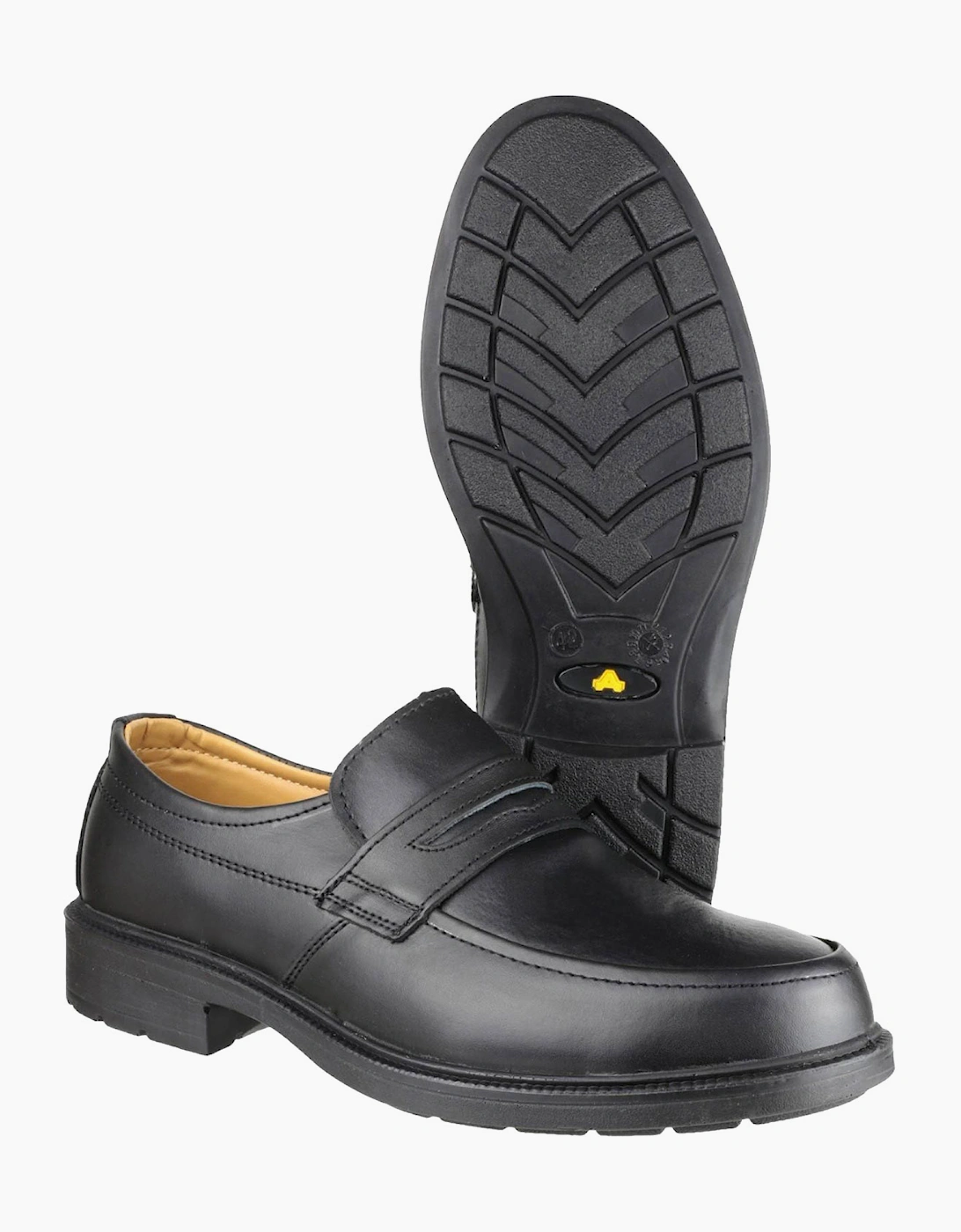 Amblers Safety FS46 Leather Loafers Mens Black