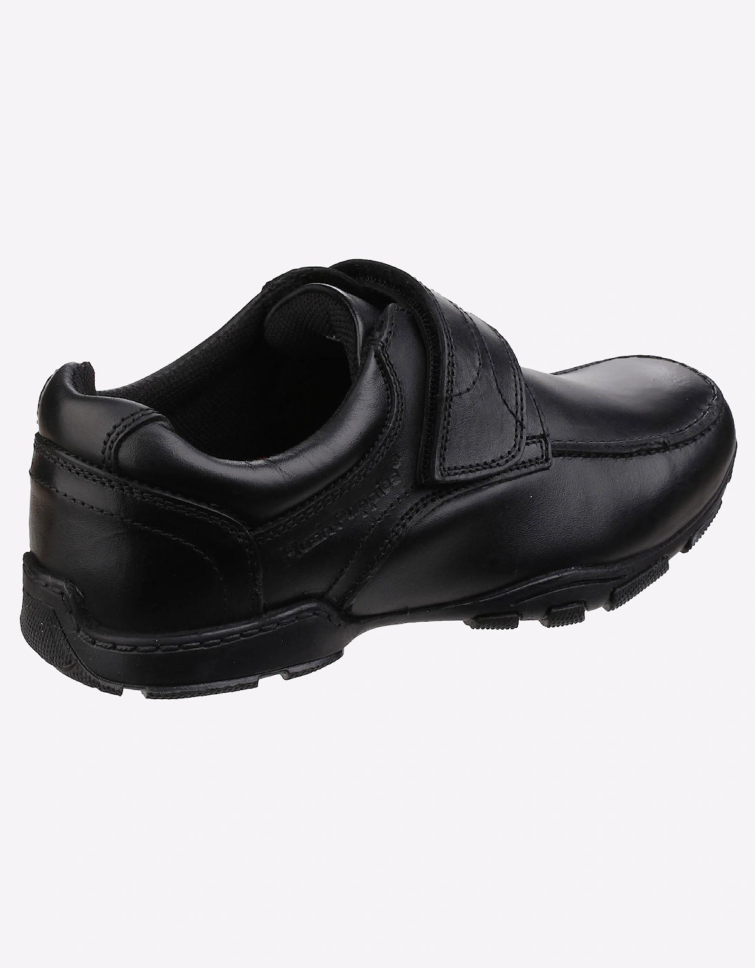 Hush Puppies Freddy 2 Leather Junior Boys Shoes Black