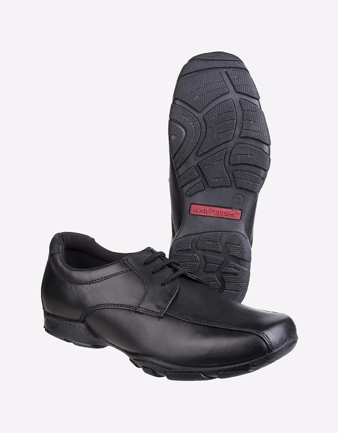 Hush Puppies Vincente Senior Boys Mens Shoes Black
