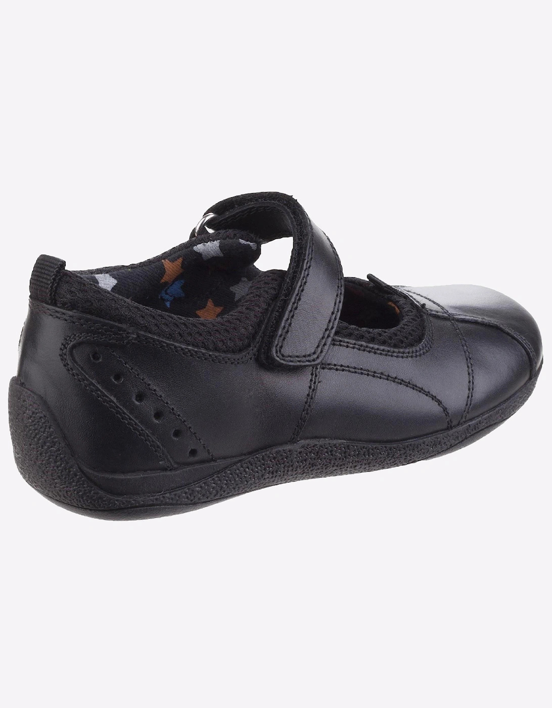 Hush Puppies Cindy Leather Junior Girls Shoes Black