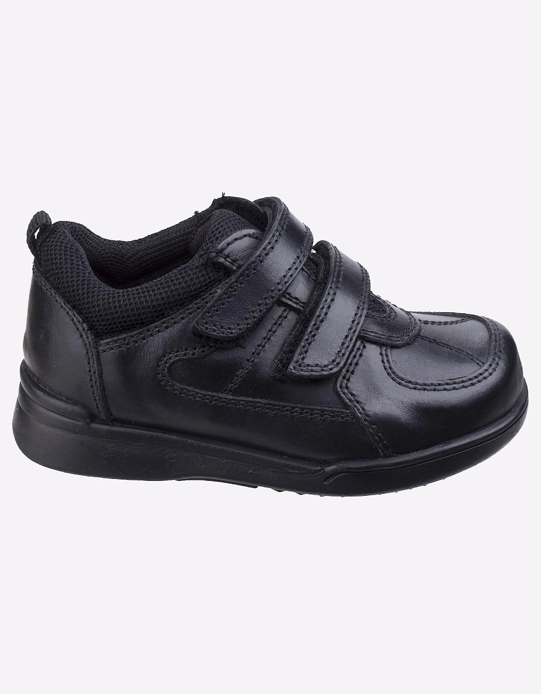 Hush Puppies Liam Leather Infants Childs Boys Shoes Black