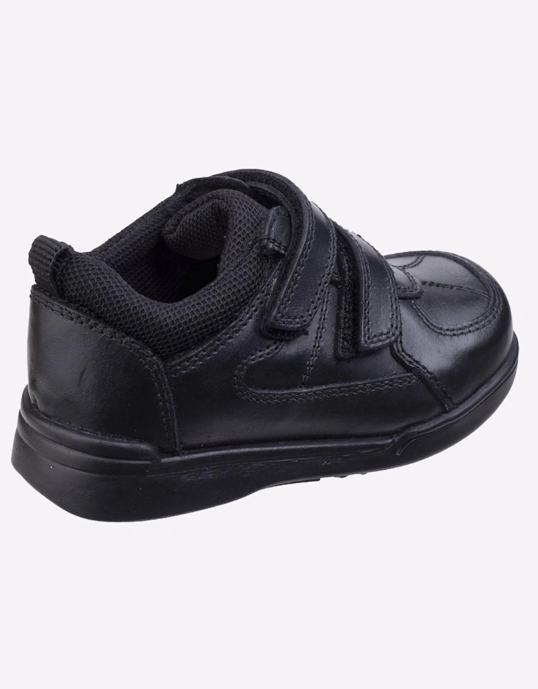 Hush Puppies Liam Leather Infants Childs Boys Shoes Black