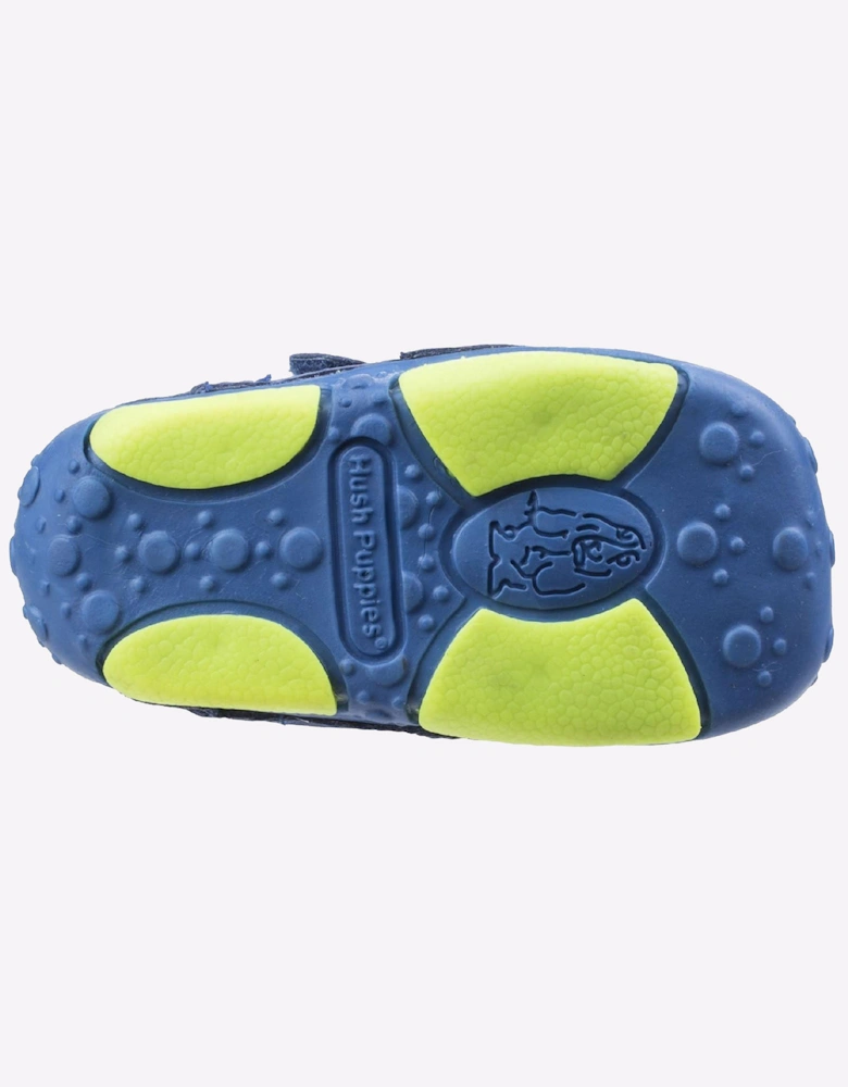 Hush Puppies Harry Pre-Walker Memory Foam Infants Shoes Blue