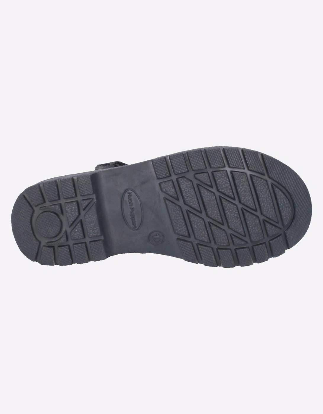 Hush Puppies Tally Leather Junior Girls Shoes Black