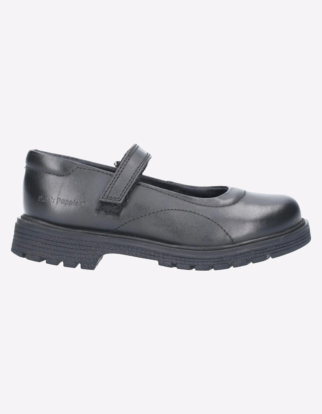 Hush Puppies Girl's Hush Puppies Tally Leather Junior Girls Shoes Black