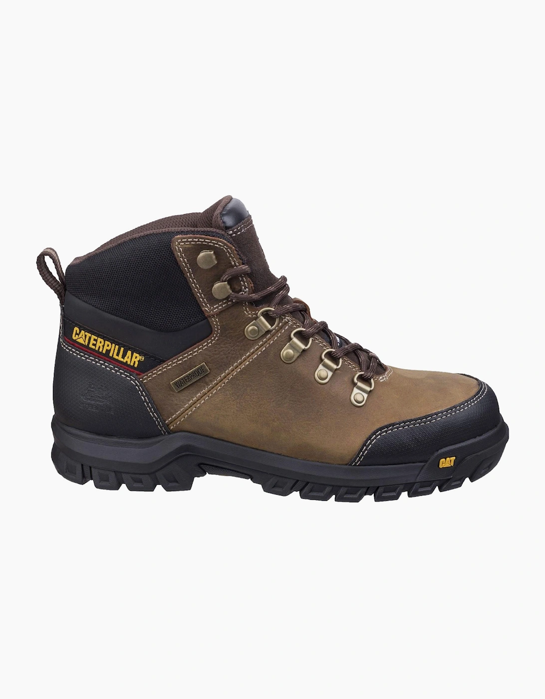 Caterpillar Safety Caterpillar Framework Safety Boot Leather Mens Seal Brown