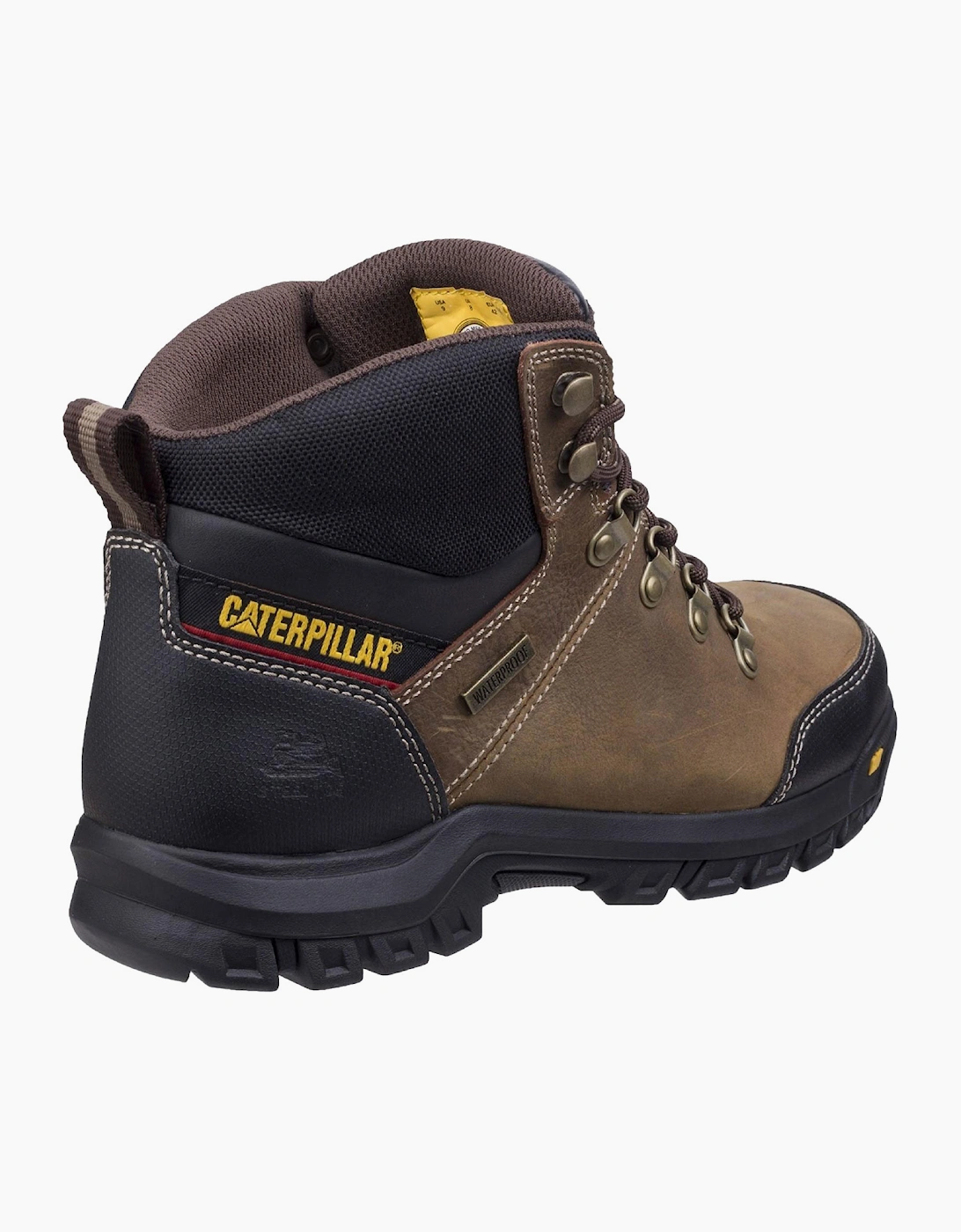 Caterpillar Safety Caterpillar Framework Safety Boot Leather Mens Seal Brown