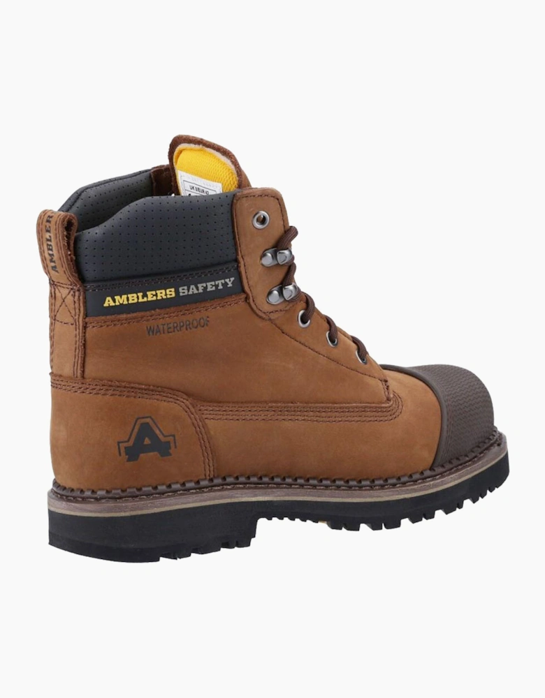 Amblers Safety Amblers AS233 Leather Scuff Boots Mens Brown