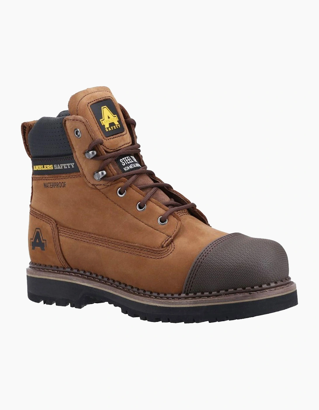 Amblers Safety Amblers AS233 Leather Scuff Boots Mens Brown