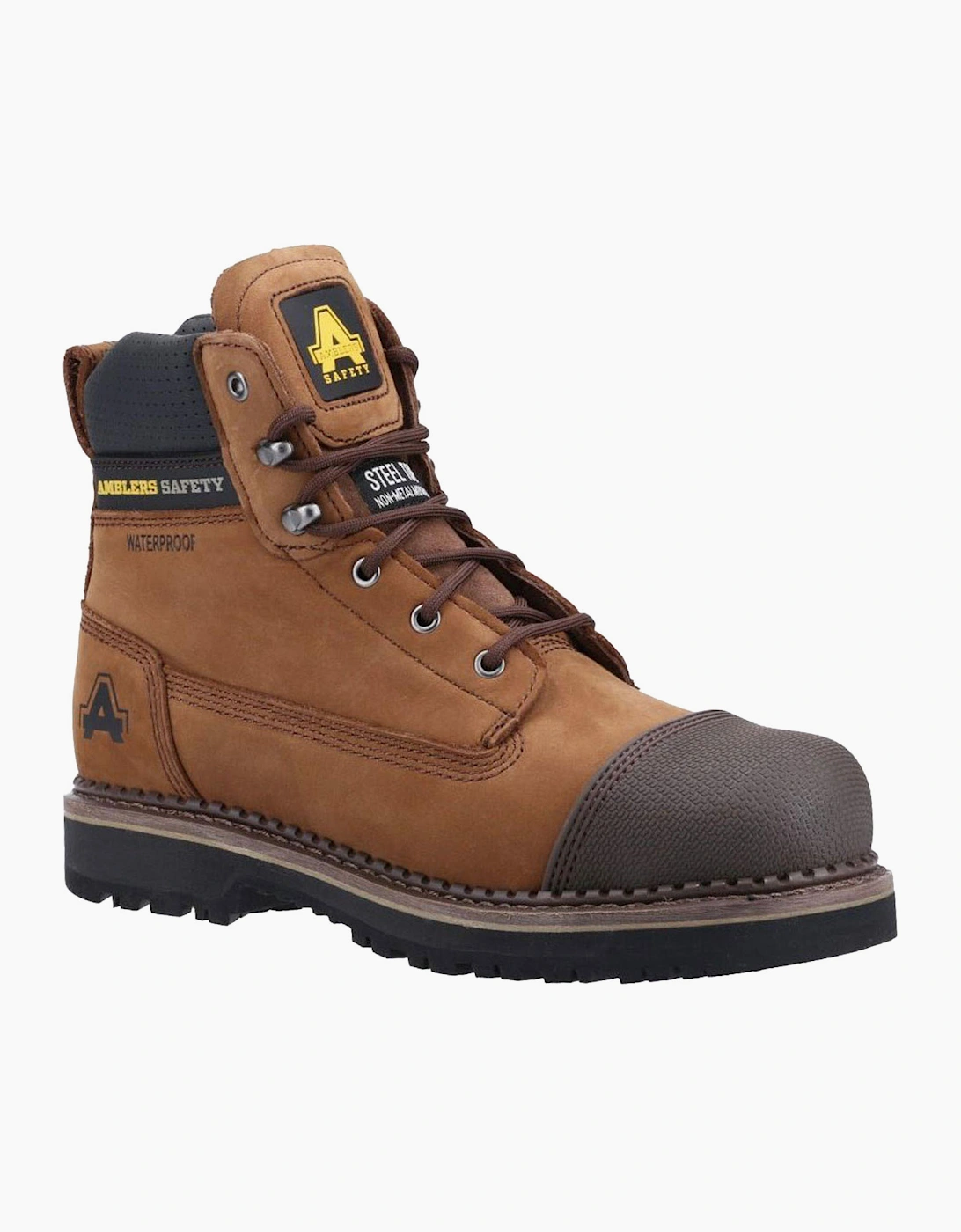 Amblers Safety Amblers AS233 Leather Scuff Boots Mens Brown