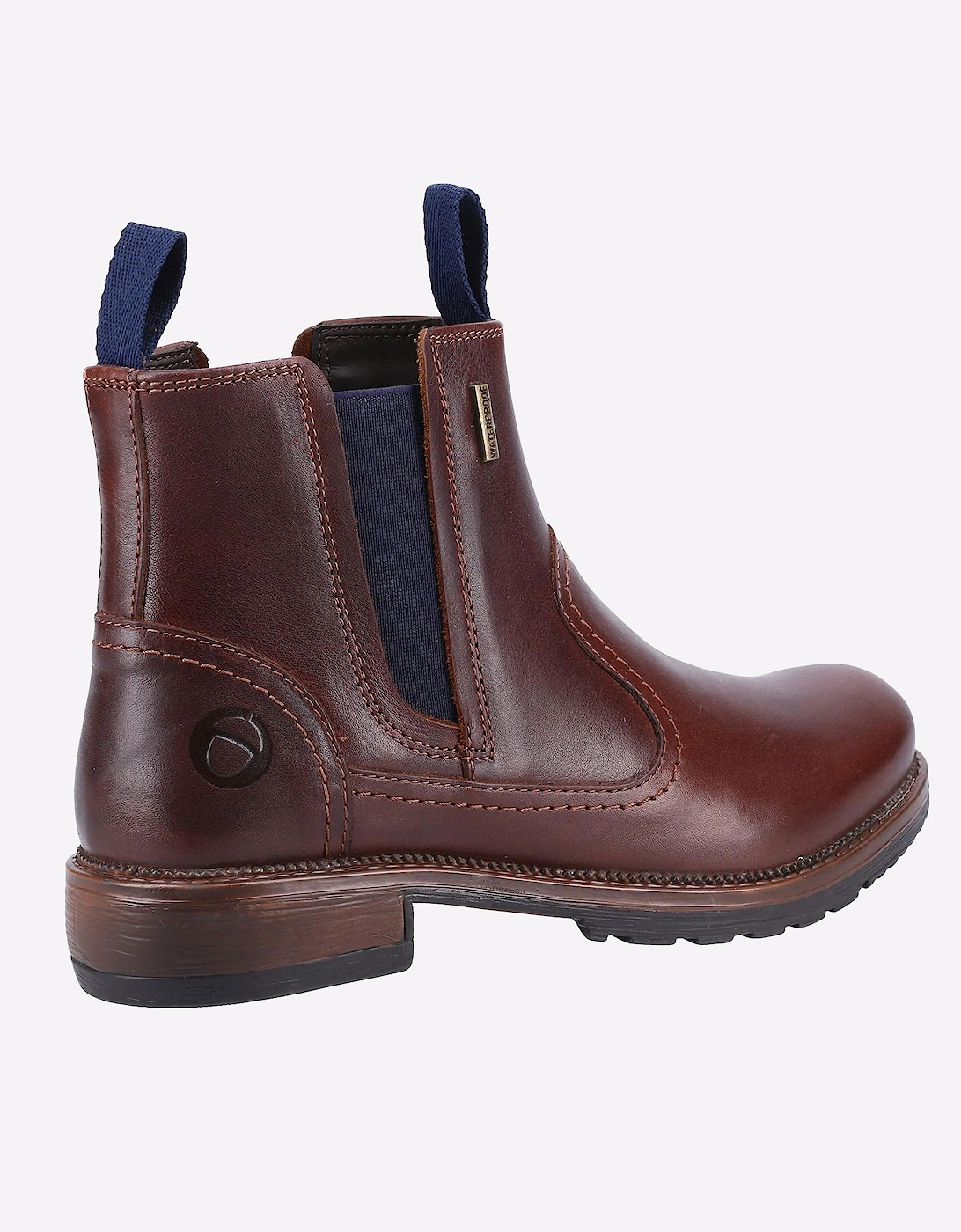 Cotswold Laverton Memory Foam Womens Leather Boots Brown / Navy