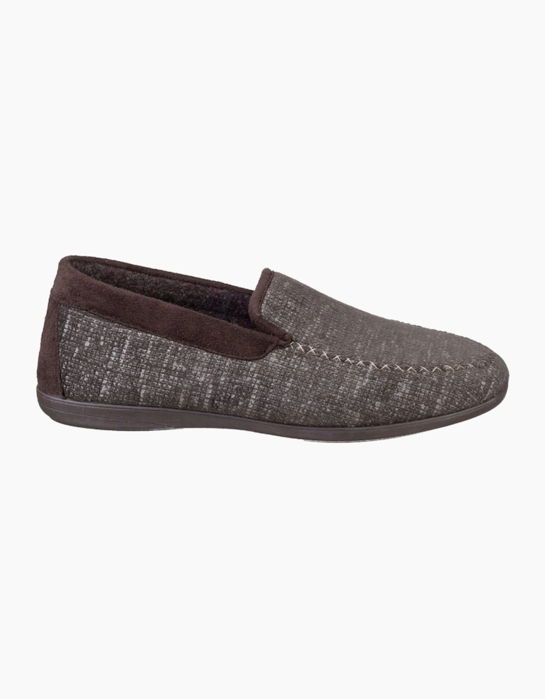 Cotswold Stanley Loafer Slipper Mens Brown