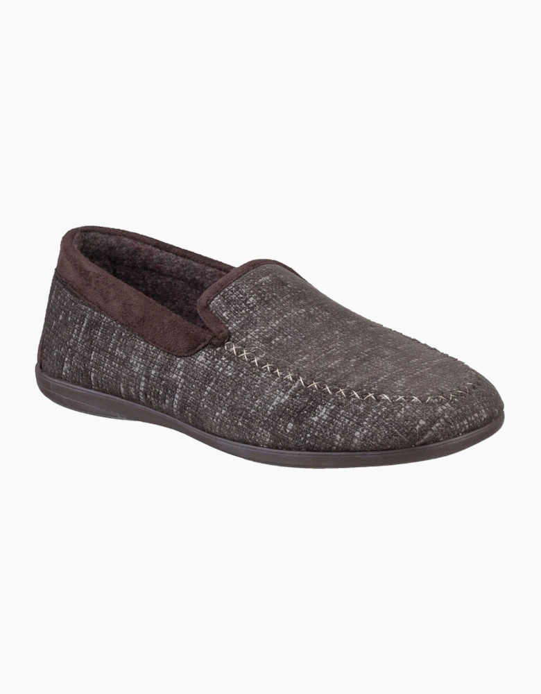 Cotswold Stanley Loafer Slipper Mens Brown