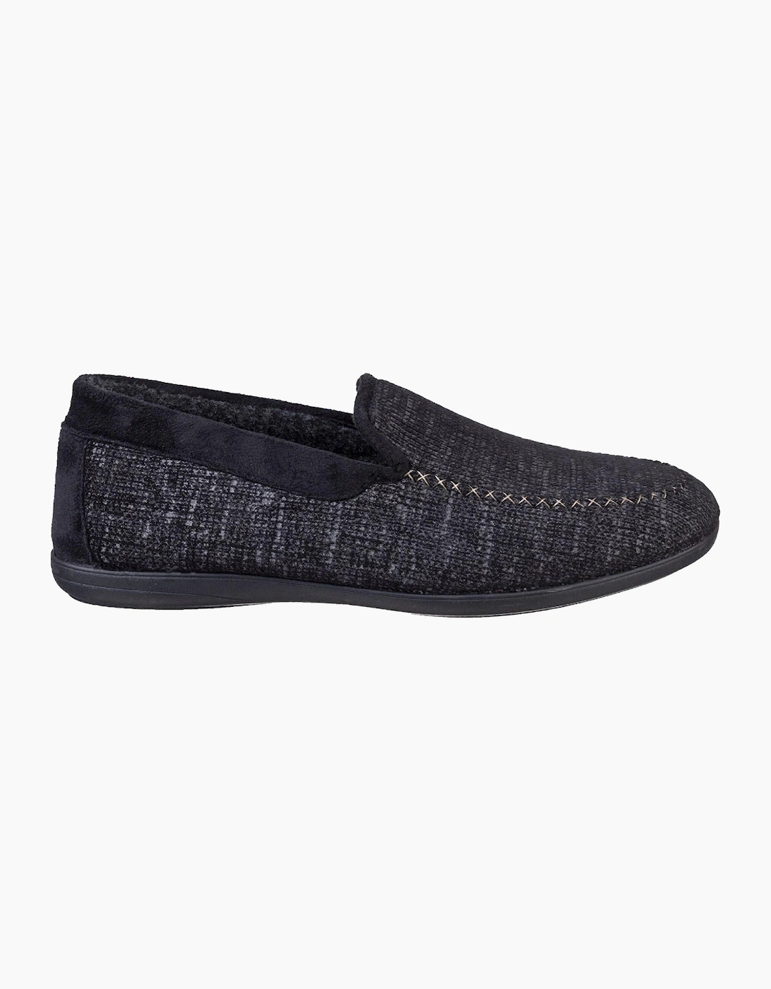 Cotswold Stanley Loafer Slippers Mens Black