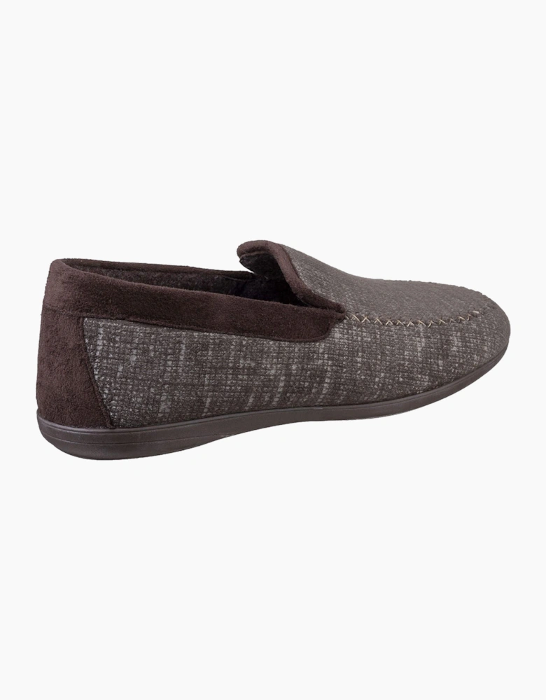 Cotswold Stanley Loafer Slipper Mens Brown