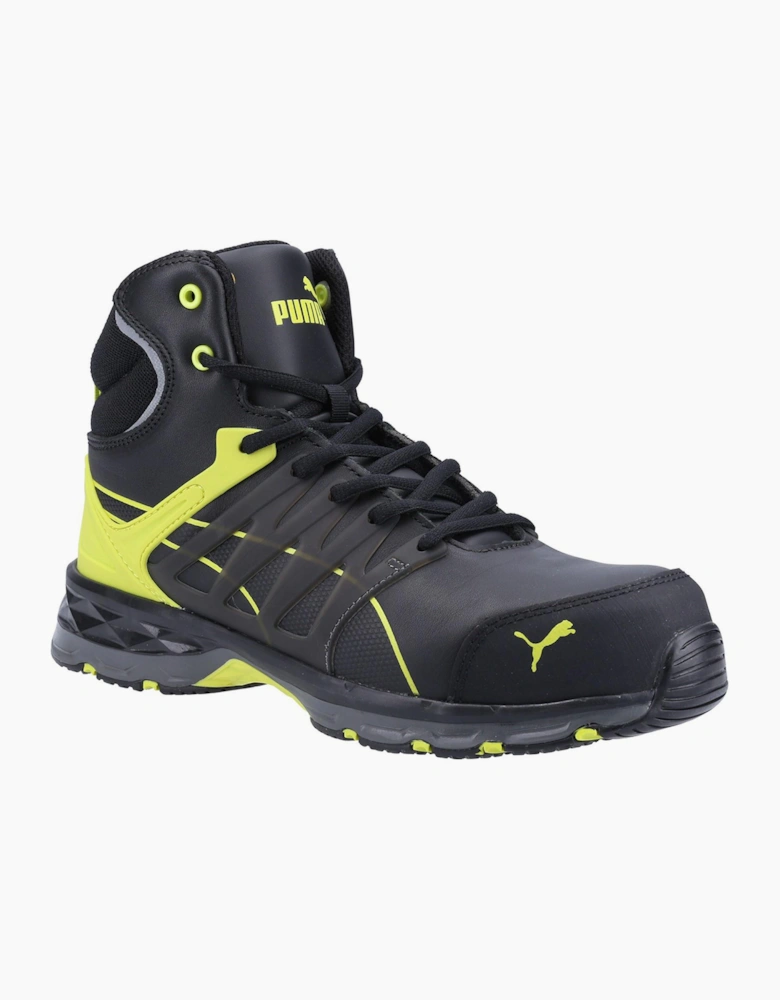 Puma Safety Puma Velocity 2.0 Mid Safety Boots Mens Black / Yellow