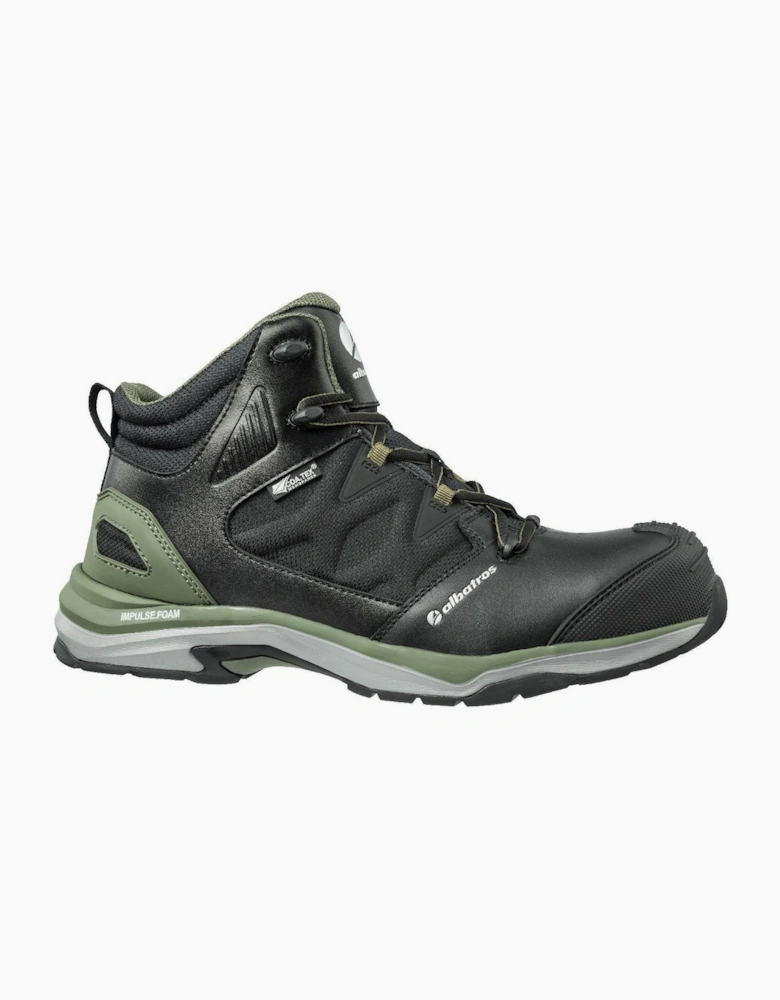 Albatros Ultratrail Olive Ctx Mid Mens Safety Boots Black/Olive